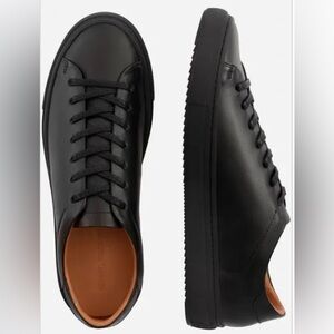 Beckett Simonon Black Leather Reid Men's Sneakers